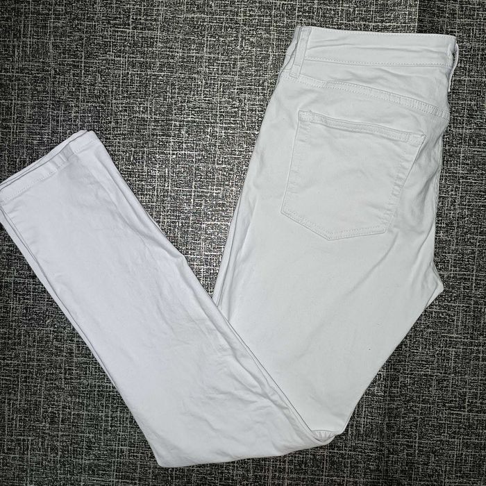 The idle man джинси чоловічі класика denim білі L