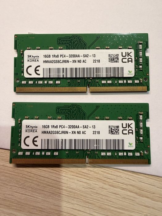 RAM DDR4 32GB (2x16GB) Hynix PC4-3200A - Wysyłka OLX