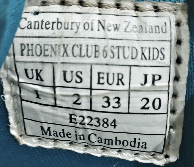 Buty korki Canterbury roz 33