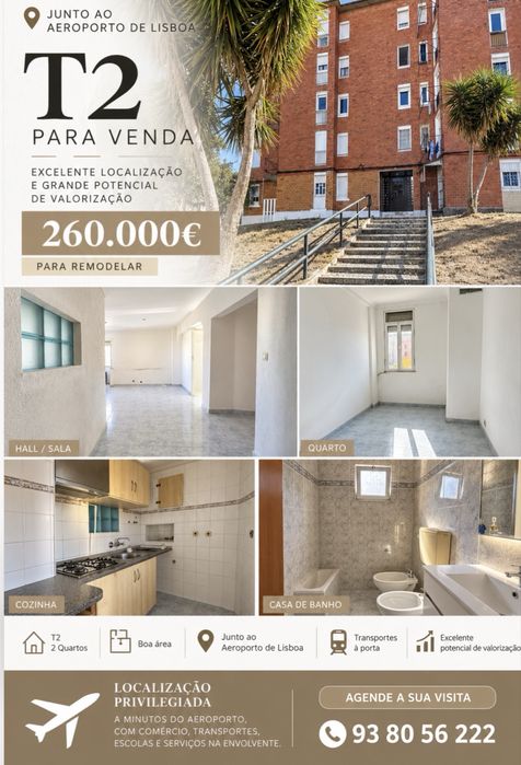 Apartamento T2 à venda em Santo António, €260.000