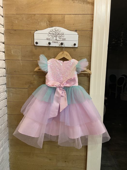 Платье единорога на девочку плаття з єдинорогом нарядне 7 8 9 років