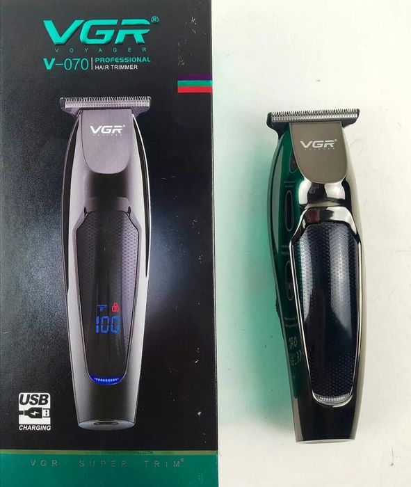 Машинка для стрижки волосся VGR V-070 Тример акумуляторний з USB та ін