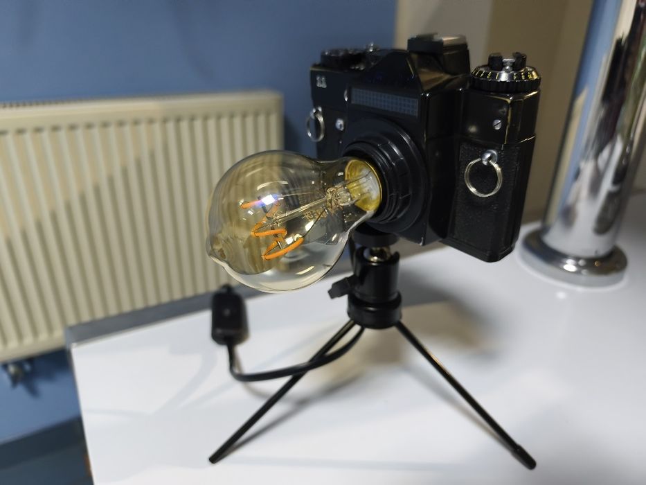 Lampka ozdobna aparat fotograficzny