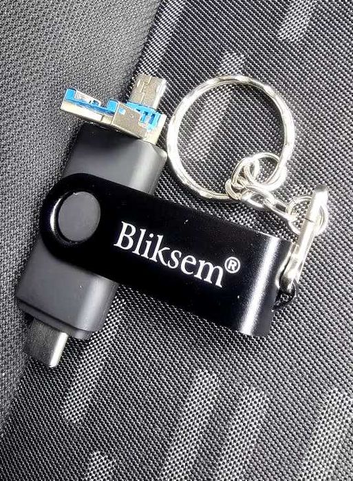 Флешка 3 в 1 USB 2.0 + TYPE-C + micro USB 64GB для ПК и телефона новая