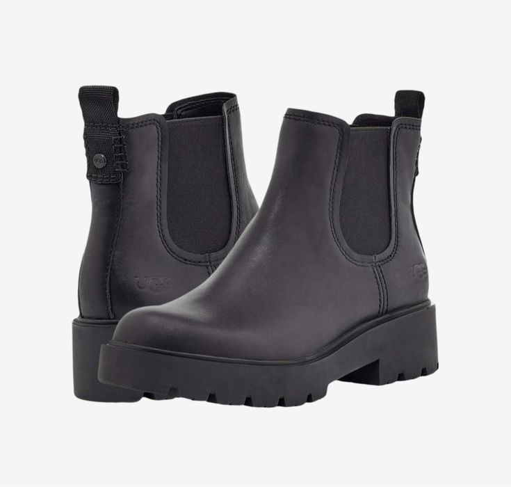 Ботинки челси UGG Угі шкіра, жіночі, waterproof, США оригінал, 36,5-37