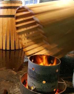 Beczka dębowa 225l wypalona do gorzałki, wina, brandy lub wystawa