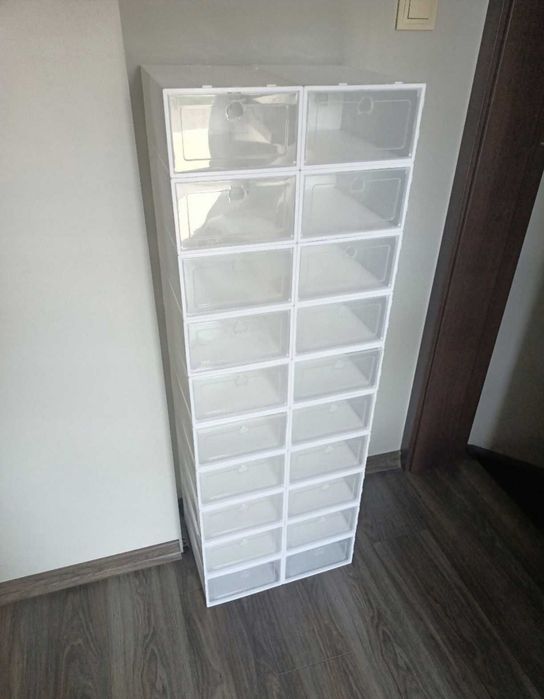 10x Pudełko na Buty Pojemnik Organizer Pudełko do Szafy Modułowe Nowe
