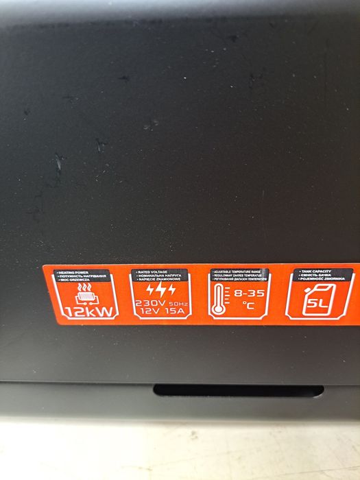 Webasto garażowe 110m2 Bluetooth  Android 230v 12kw