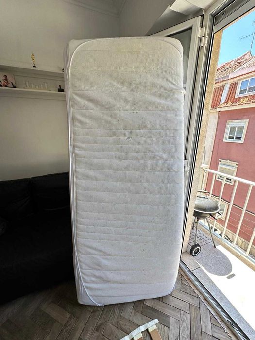 IKEA SULTAN – Cama Completa | Colchão + Sommier + Estrado