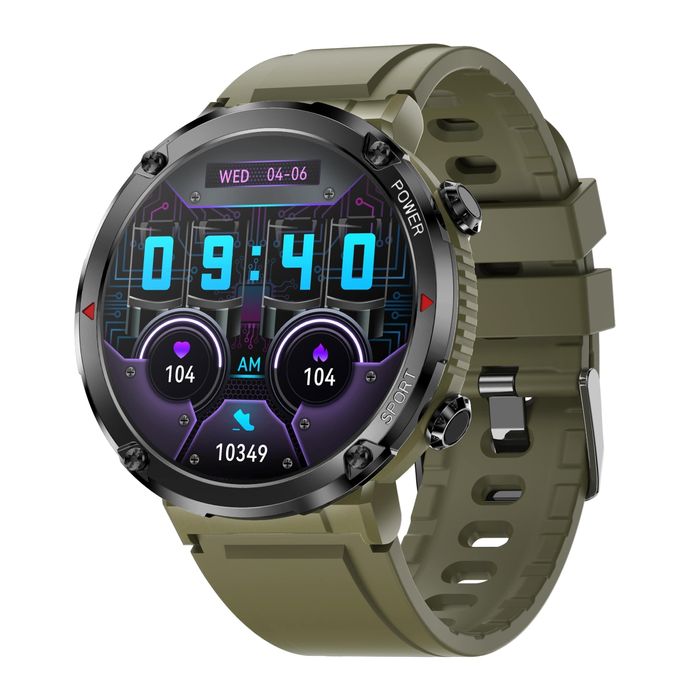 smartwatch gravity gt21-7 + czarny pasek silikonowy