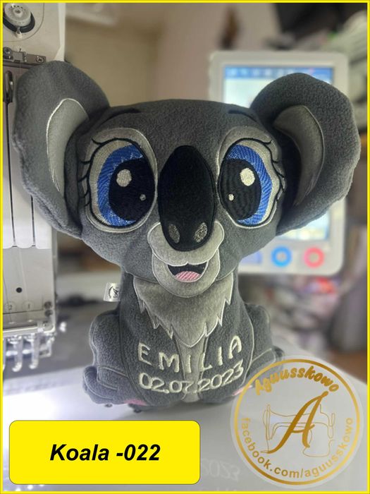 Haftowana Maskotka Zabawka Przytulanka Poduszka Koala z imieniem