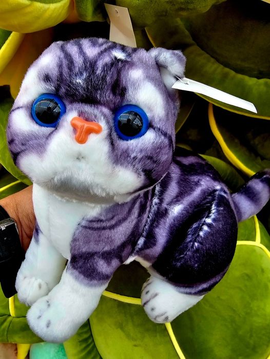 Ekstra pluszak maskotka dla dzieci szary Kotek nowy Kot