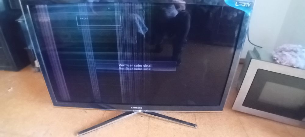 Plasma  Samsung  com  tela avaliada