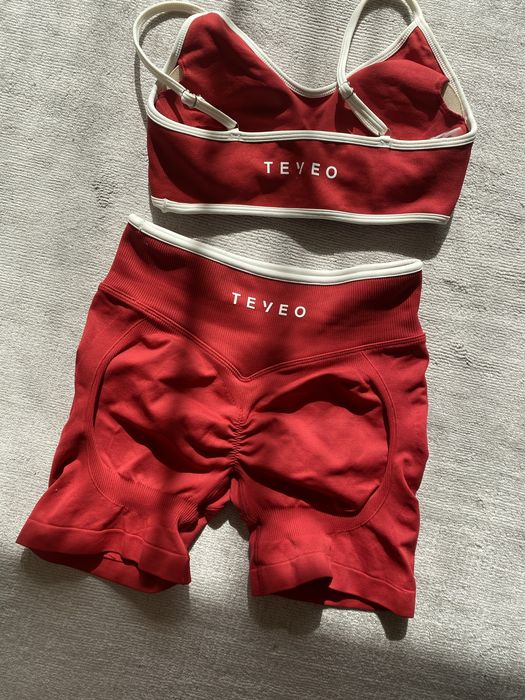 Komplet sportowy top szorty teveo