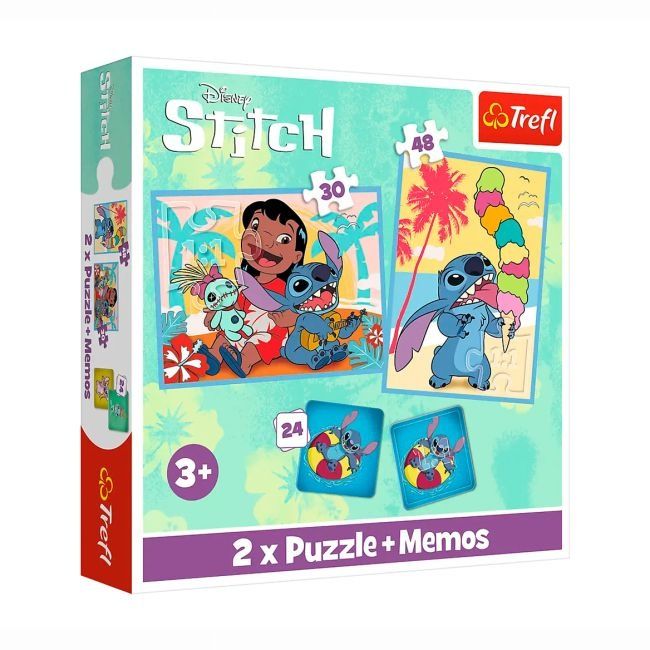 Пазли 2 в 1 Trefl Disney Ліло і Стіч + мемо