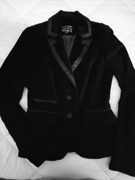 Blazer preto S veludo