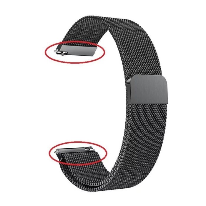 Pasek silikonowy czarny czerwony pudrowy róż 20, 22