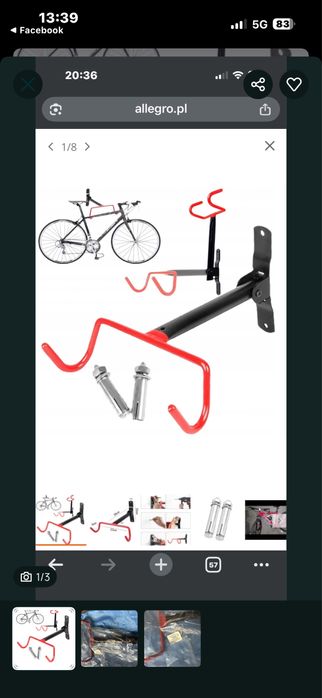Uchwyt scienny rowerowy