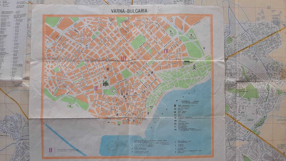 Sofia, plan-mapa Sofii; gratis plan Warny (Warna, Varna)