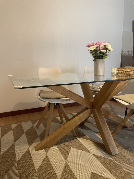 Mesa de jantar vidro