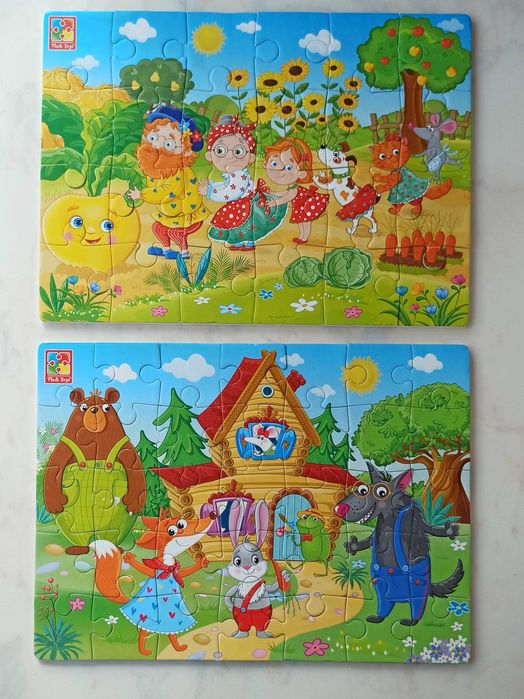 М'які пазли Vladi Toys Ріпка та Рукавичка по 24 елементи