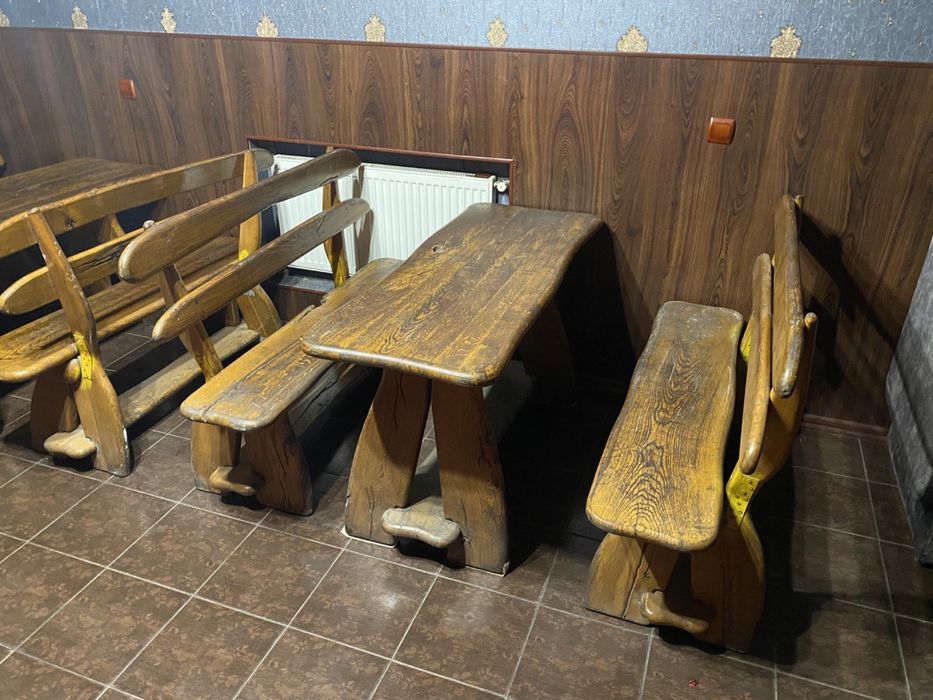 Продам дубовые столы и лавочки комплектами
