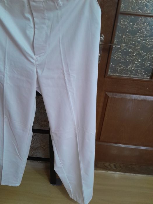 Штани медичні, білі,батали