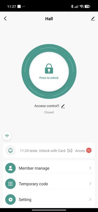 Controlo de acessos Safire Wi-fi com APP Tuya ou Smart Life