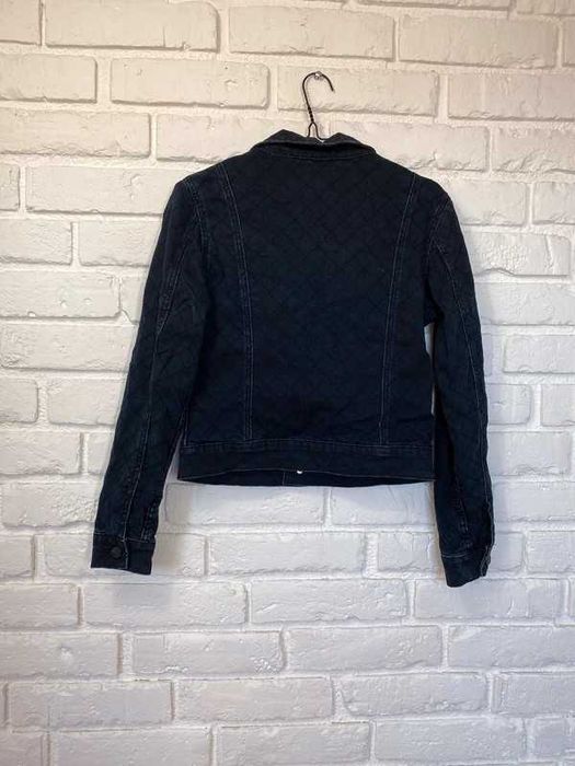 Ciemnogranatowa czarna kurtka jeansowa dżinsowa rozmiar XS krótka