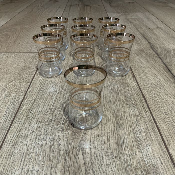 Kieliszki do wódki / literatki PRL 10 sztuk