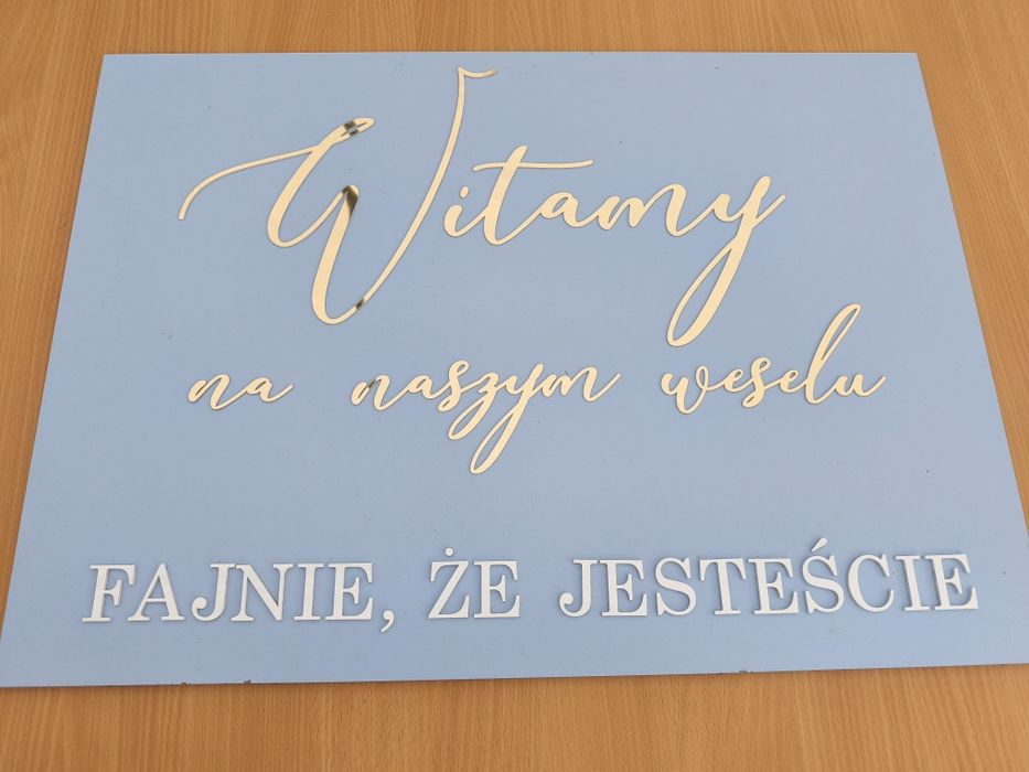 Tablica Weselna powitalna