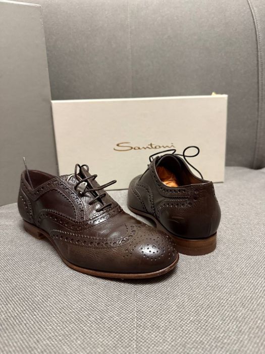 Туфлі броги Santoni