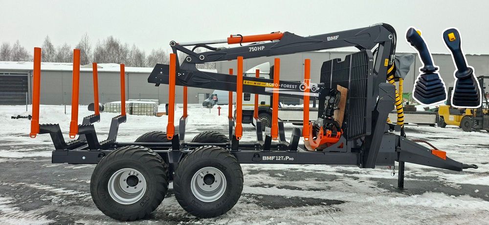 Przyczepa Leśna BMF12T 12T2Pro 750Hp 1520kg ! Prehydraulik | Chłodnica