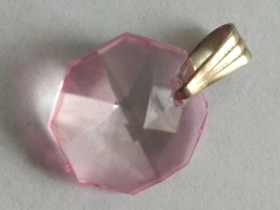 Zawieszka, wisiorek Swarovski STRASS Octagon ROSALINE 14 mm