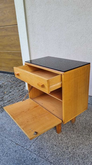 Szafki nocne Novy Domov Czechosłowacja lata 60 Mezulanik Design PRL
