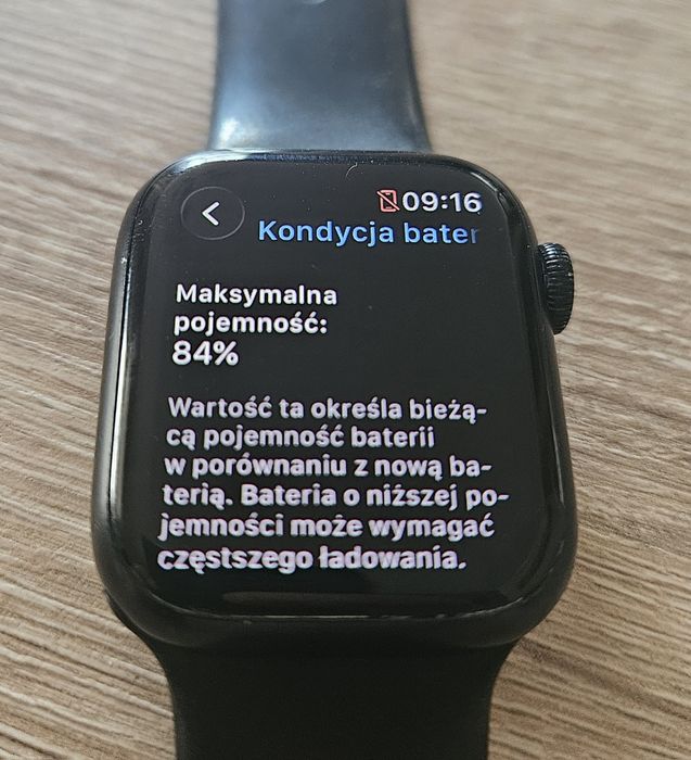 Apple Watch 7(gps) komplet z ładowarką 84%