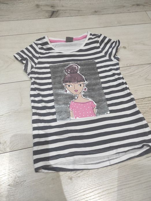 T-shirt dziewczęcy z cekinami Little Kids