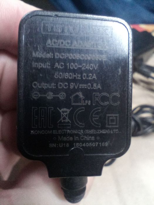Електрошрот TOTO-Link 9В 9V 0,5A оригінал Блок живлення питания