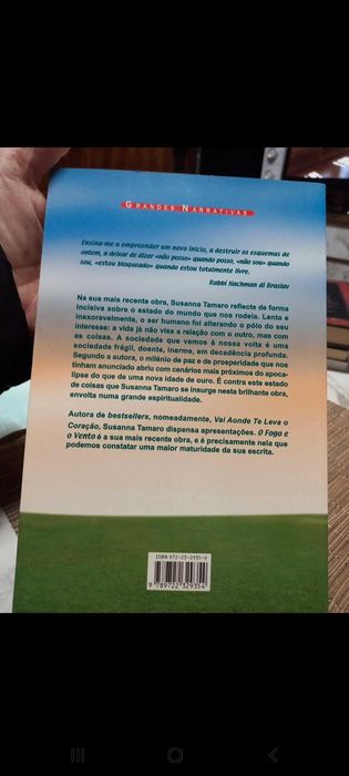 Livro: O Fogo e o Vento - Susanna Tamaro