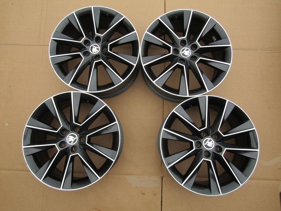 4x felgi aluminiowe 17 skoda kamiq 7 j 5x100 et46 / oryginalne