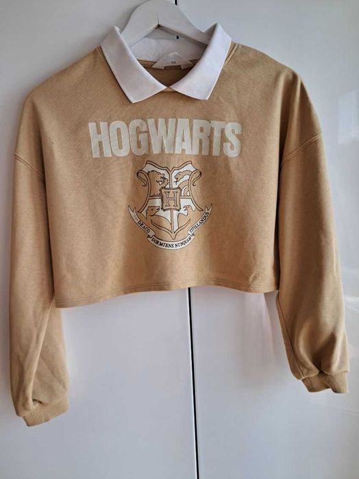 Nowość 2025:) beżowa bluza z kołnierzykiem Harry Potter 146/152