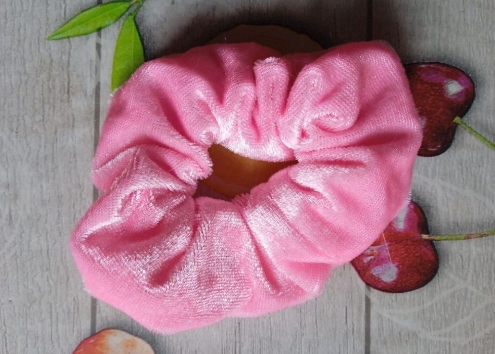 Gumka Frotka Do Włosów Pudrowy Róż