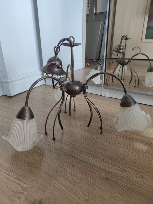 Lampa sufitowa żyrandol 3 x żarówki