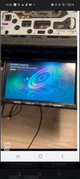 Czesci do radia toyota corolla verso lcd plyta naped