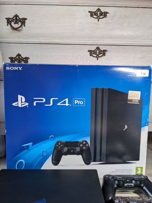 Play Station 4 Pro 1TB-pełen zestaw