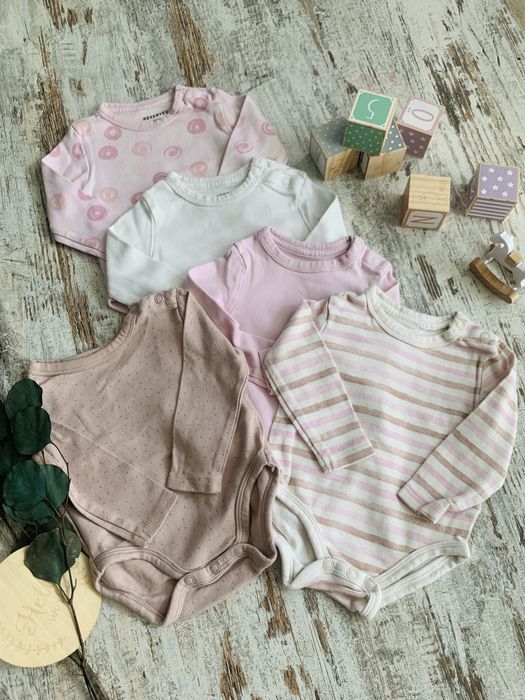 Zestaw body z dlugim rekawem, 5-pak Reseverd r62