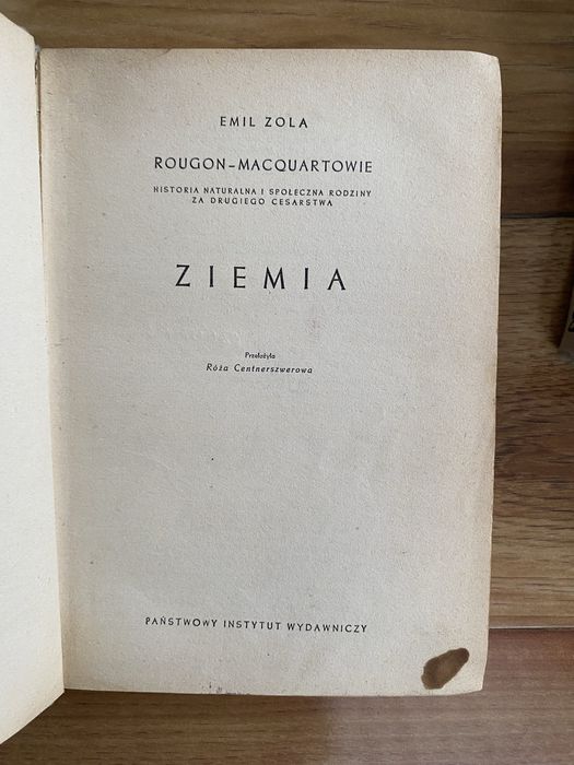 Emil Zola, Ziemia. Zdobycz + 2 ksiązki