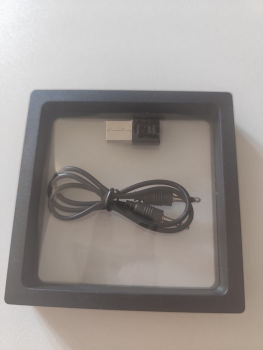 Adapter Bluetooth USB Nero + kabel AUX jack 3,5 mm