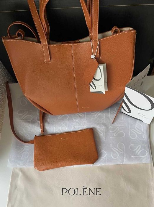 Torebka Cyme Camel shoperka brązowa  polen e