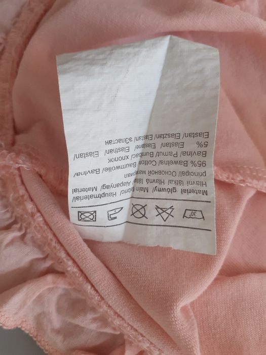 5-10-15 śliczna bluzeczka różowa rozmiar 86